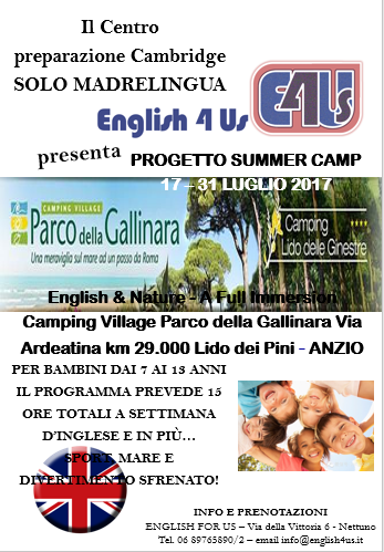 Summer Camp Parco Della Gallinara 2017