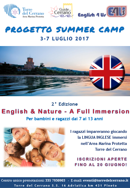 Locandina Englishcamp 2017